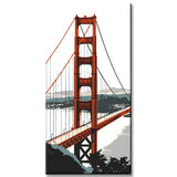 Malen nach Zahlen San Francisco Brücke