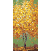 Malen nach Zahlen Baum goldgelb