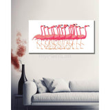 Malen nach Zahlen Flamingo Ballet