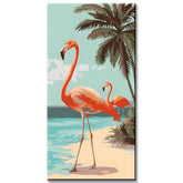 Malen nach Zahlen Flamingo Paar