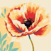 Malen nach Zahlen Blume rosa