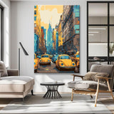 Malen nach Zahlen USA Taxis Downtown