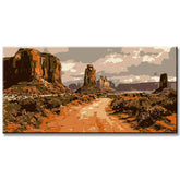 Malen nach Zahlen Amerika Wild West Landschaft