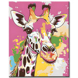 Malen nach Zahlen Giraffe Malerei TierKunst