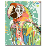 Malen nach Zahlen Papagei TierKunst