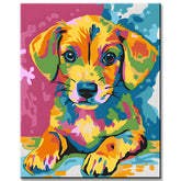 Malen nach Zahlen Hund Tiere Moderne Tierkunst