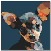 Malen nach Zahlen Chihuahua Hund TierKunst