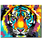 Malen nach Zahlen Tiger Portrait Tiere TierKunst