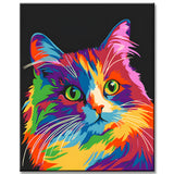 Malen nach Zahlen Katze Portrait Tiere TierKunst