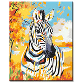 Malen nach Zahlen Zebra Pferd Tiere Moderne Tierkunst Malerei