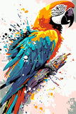 Malen nach Zahlen Papageiportrait Moderne TierKunst Malerei