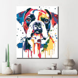 Malen nach Zahlen Hund Bulldogge Tier Moderne TierKunst