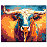 Malen nach Zahlen Stier Moderne TierKunst