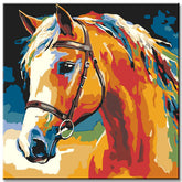 Malen nach Zahlen Pferd Moderne TierKunst