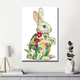 Malen nach Zahlen Bunte HasenKunst Natur