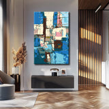 Malen nach Zahlen Abstrakte Kunst Zurück in die Kälte II