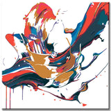 Malen nach Zahlen Abstrakte Kunst Lage der Nation II