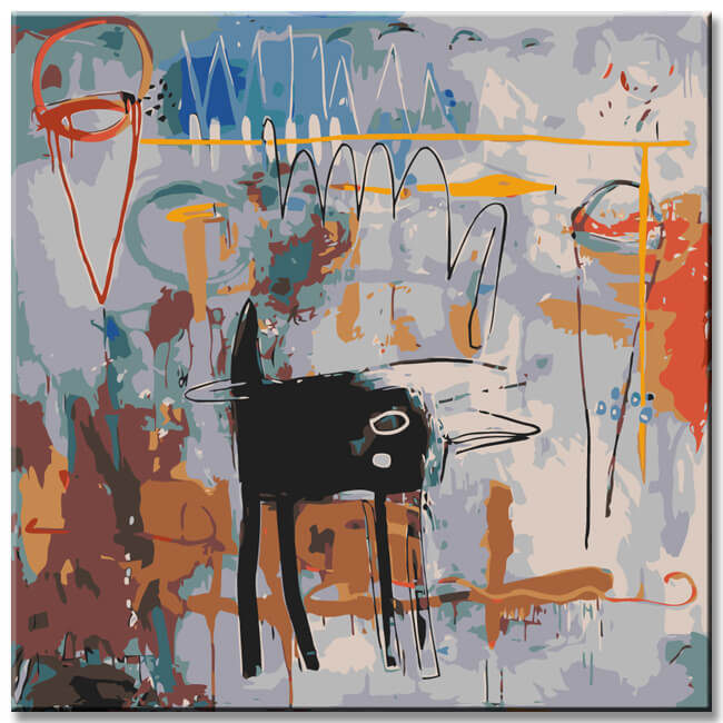 Malen nach Zahlen Pferdeabdruck Kunst II