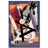 Malen nach Zahlen Abstrakt Fotocollagen VII