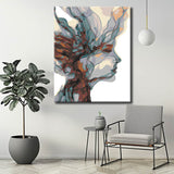 Malen nach Zahlen Abstrakt Frauenbild