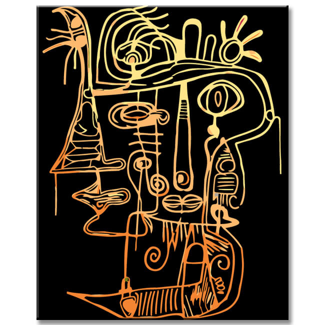 Malen nach Zahlen Abstrakt Römer