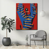 Malen nach Zahlen Abstrakt Aufstieg