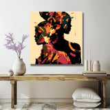 Malen nach Zahlen Abstrakt Schulter an Schulter I