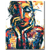 Malen nach Zahlen Abstrakt Farben des Herzes