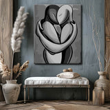 Malen nach Zahlen Hell-Dunkel der Liebe Kunst I