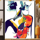 Malen nach Zahlen Abstrakt Lebendig