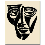 Malen nach Zahlen Abstrakte Gesichter