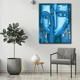 Malen nach Zahlen Abstrakt 3 Gesichter