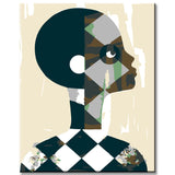 Malen nach Zahlen Abstrakte Gesichter II