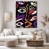 Malen nach Zahlen Abstrakt Teufelsaugen