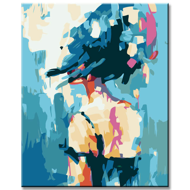 Malen nach Zahlen Abstrakt Warten