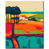 Malen nach Zahlen Abstrakte Landschaften