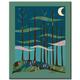 Malen nach Zahlen Einsamer Wald I