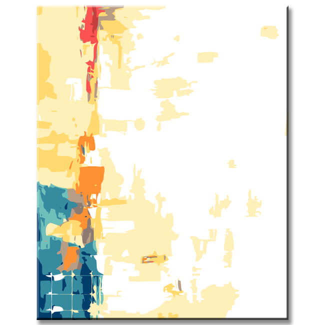 Malen nach Zahlen Abstrakt Gelassenheit II