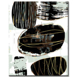 Malen nach Zahlen Abstrakte Kunst Schwarze Steine