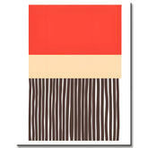 Malen nach Zahlen Leuchtend Orange Beige Schwarz