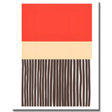 Malen nach Zahlen Leuchtend Orange Beige Schwarz