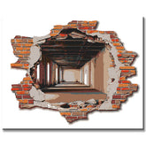 Malen nach Zahlen FotoKunst Loch in der Wand