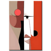 Malen nach Zahlen Kunst Minimalismus Einfache Formen Gesicht II