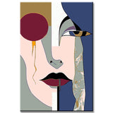 Malen nach Zahlen Kunst Geometische Abstrakte Figuren I