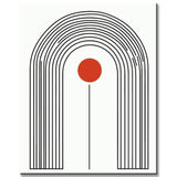 Malen nach Zahlen Kunst Minimalismus Freie Gestaltung Geometrie schwarze Streifen