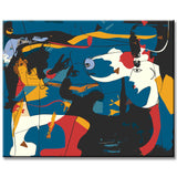 Malen nach Zahlen Kunst Surrealismus Miro Schwalbe Liebe