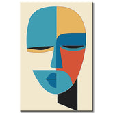 Malen nach Zahlen Kunst Geometische Abstrakte Figuren V