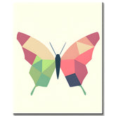 Malen nach Zahlen Kunst Polygon Stil Schmetterling