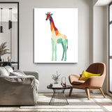 Malen nach Zahlen Kunst Polygon Stil Giraffe