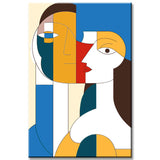 Malen nach Zahlen Kunst Abstrakte Kunst 2 Personen